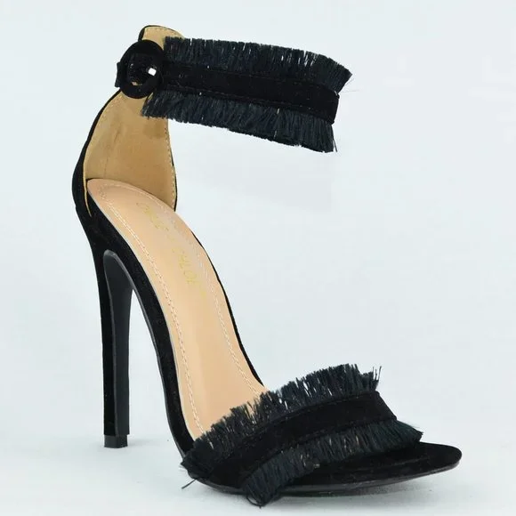 Women's Stiletto Heel with Ankle Strap - Picture 2 of 4